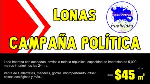 lonas campaña politica